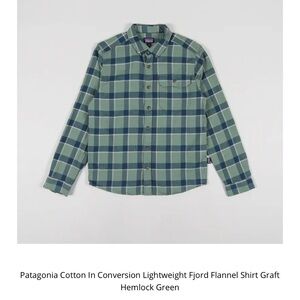 Patagonia Green Plaid Casual Button Down Shirt